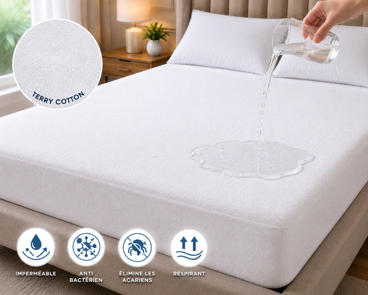 Couvre-matelas Terry