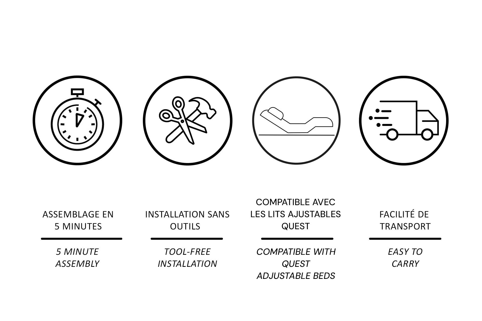 Base de lit plateforme Breeze